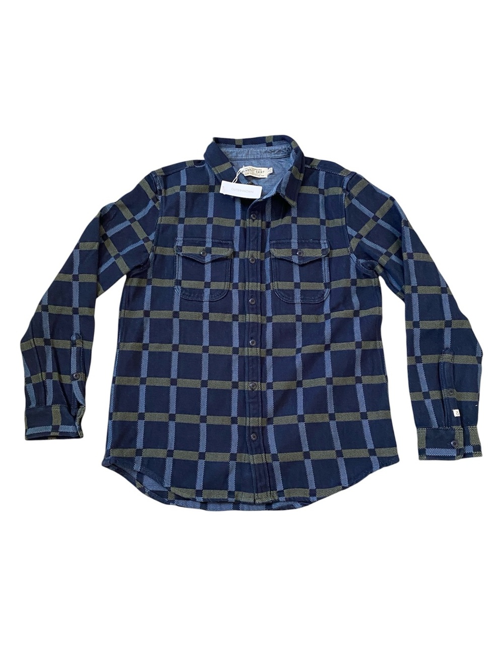 New Outerknown 100% organic cotton check pattern Blanket shirt men’s size M